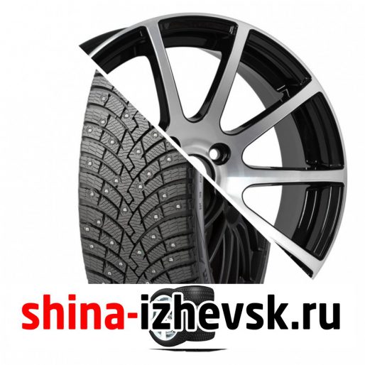 Колесо в сборе Pirelli Winter Ice Zero 2 215/65 R16 T 102 + VENTI 1603 6.5xR16 5×112 ET45 DIA57.1 Глянцевый черный с полированной лицевой частью в Ижевске